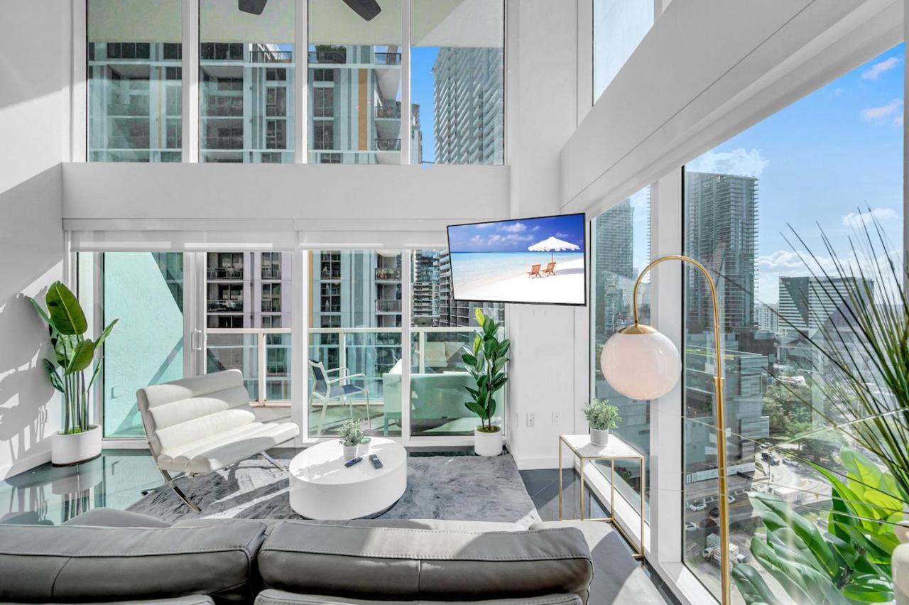 Iconic 2 Bedroom Loft Brickell-Stunning Views Miami Esterno foto